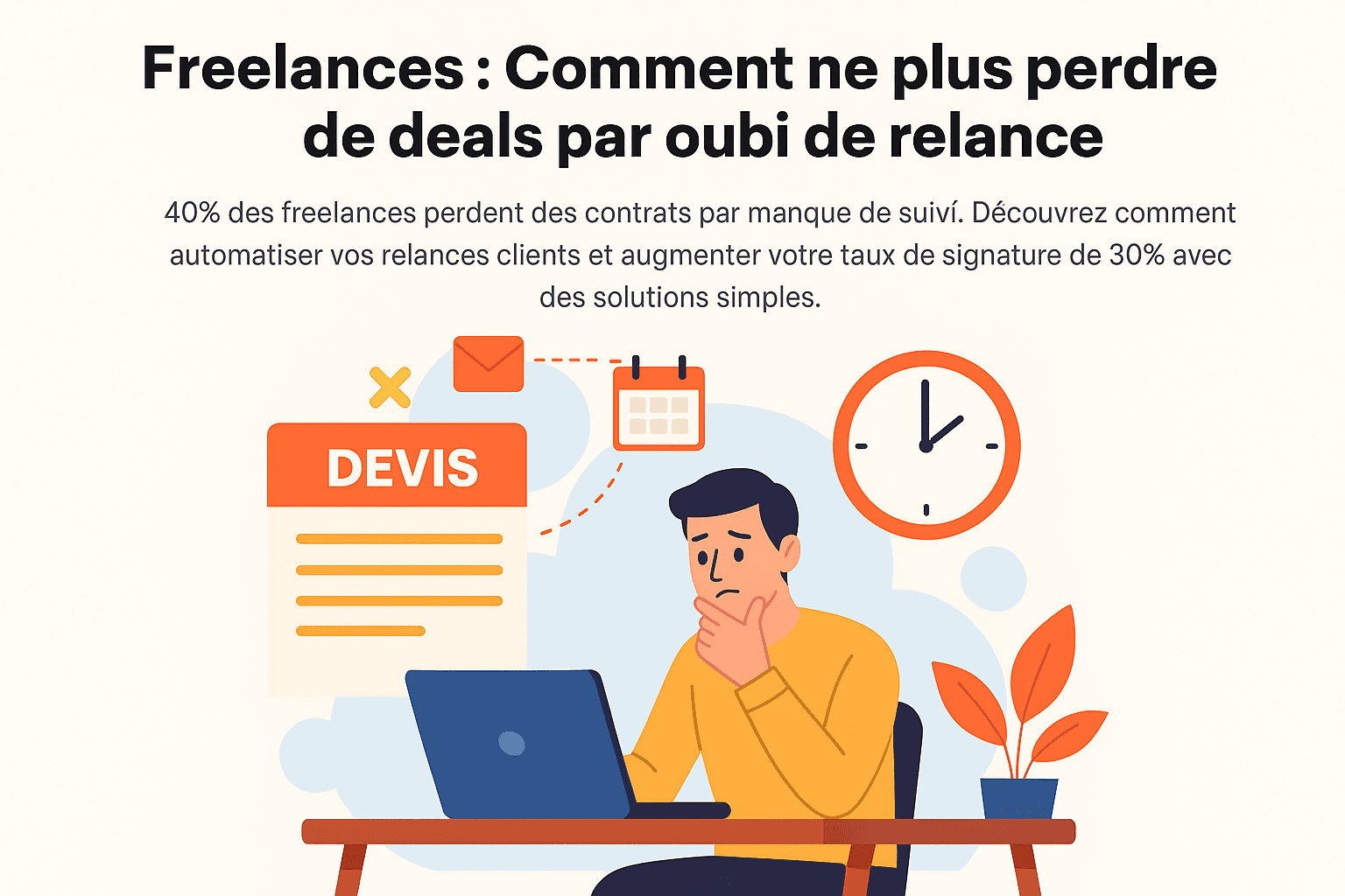 Freelances : Comment ne plus perdre de deals par oubli de relance
